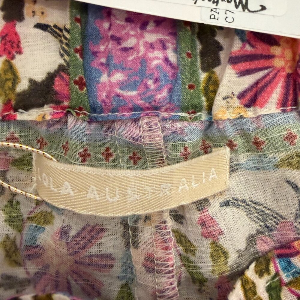 Wide Leg Floral Print Pants - Multicolor - Picture 5 of 6